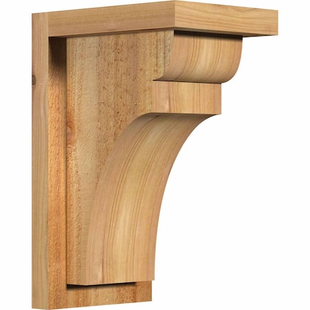 Ekena Millwork Yorktown Rough Sawn Corbel w/Backplate, Western Red Cedar, 6"W x 8"D x 12"H COR06X08X12YOR01RWR